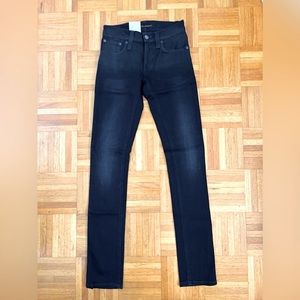 Nudie jeans, Long John style in Black Heat, NWT, L32/W24, organic cotton.